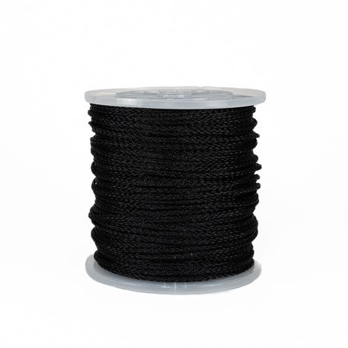 Black Hollow Braid Polypropylene Rope