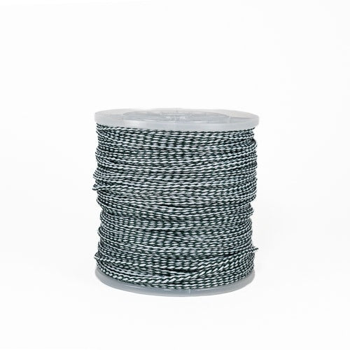 Green & White Hollow Braid Polypropylene Rope