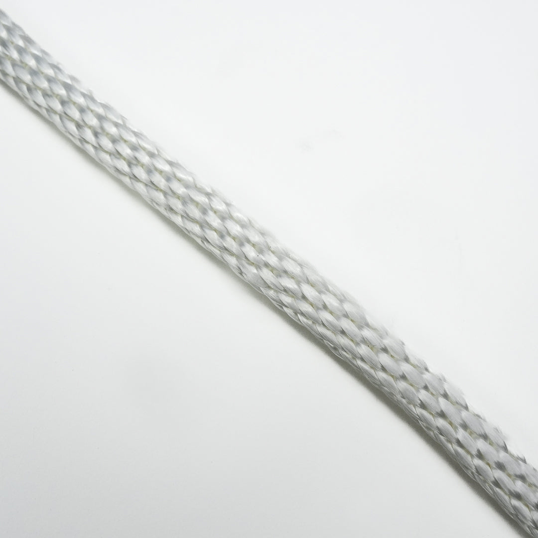 Close-up of a white nylon rope