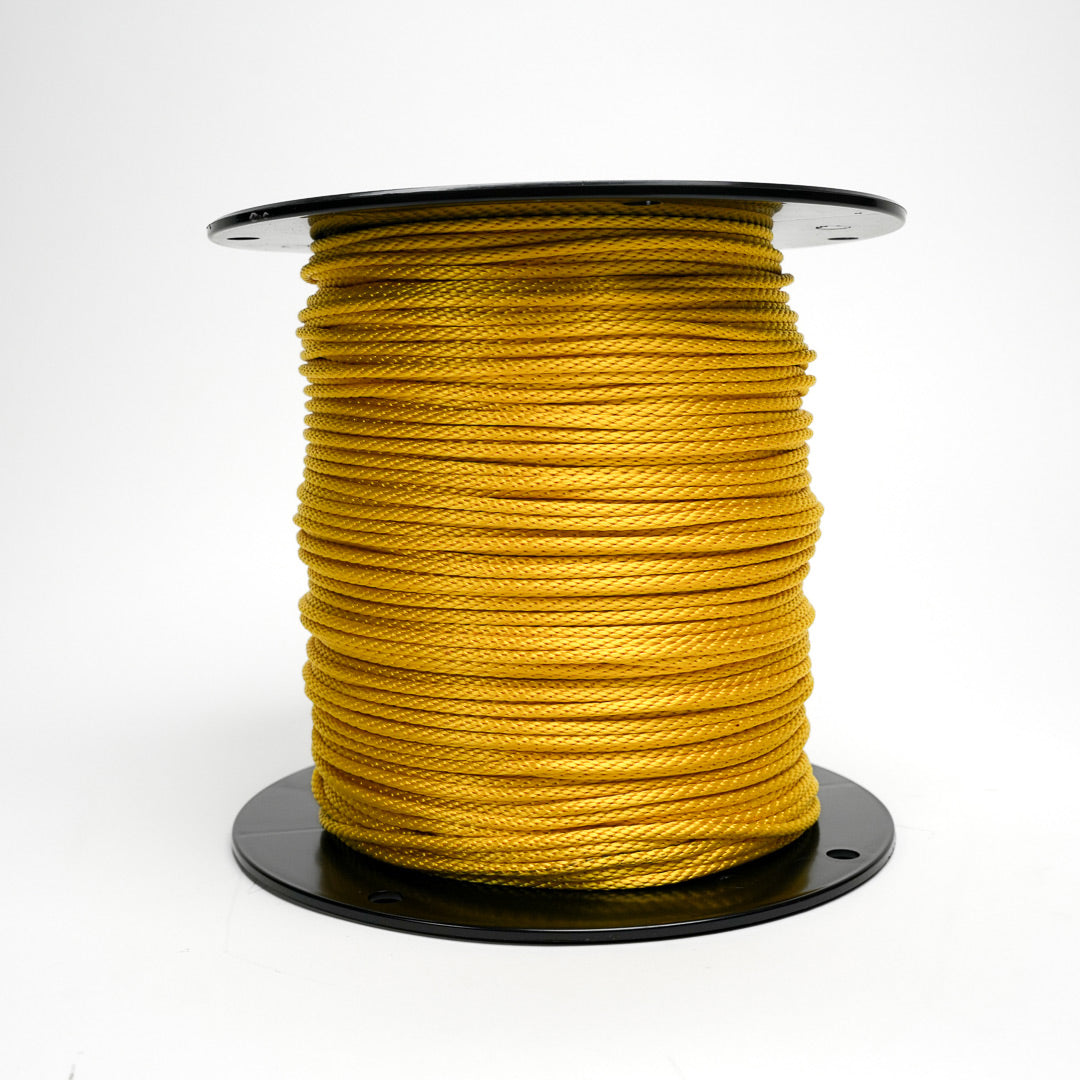 Yellow Solid Braid Nylon Rope